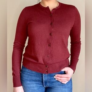 Ann Taylor Burgundy / Maroon Cardigan